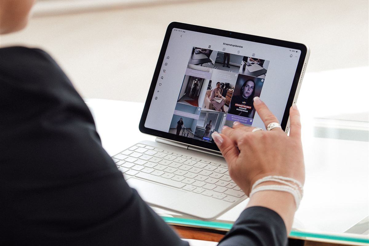 KL Raamatupidamise Instagram tahvelarvutis – tasuta veebinarid veebis